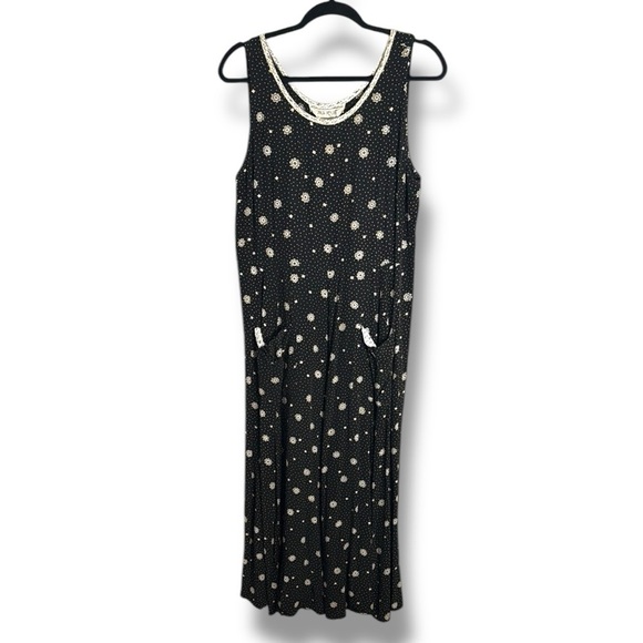 Vintage Janice McCarty Sleeveless Maxi Dress Size Large - Picture 1 of 6